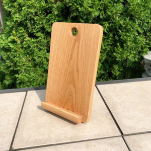 Traditional iPad stand-Solid Red Oak